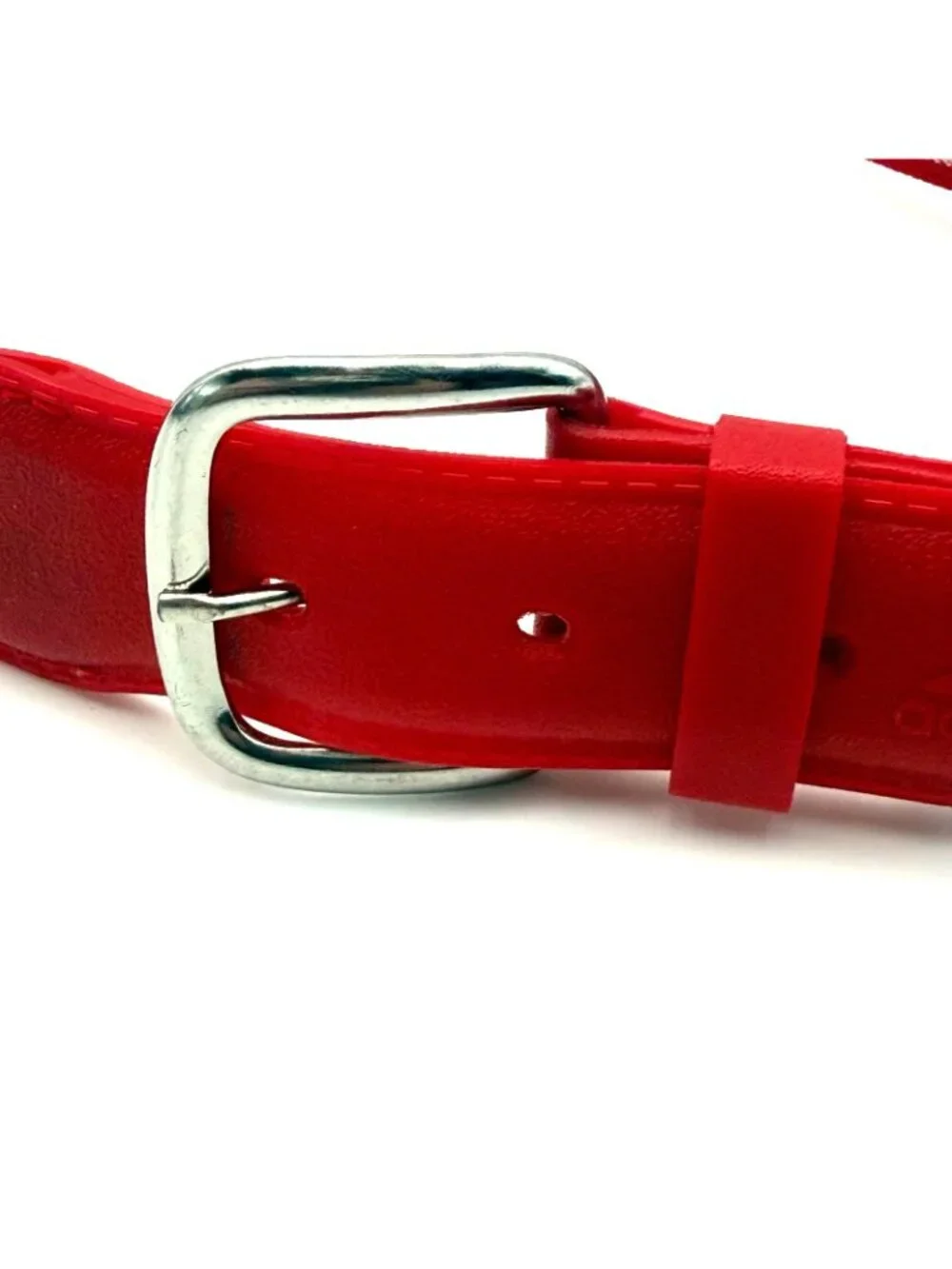 Adidas Red Elastic Baseball Softball Belt Adjustable Patented Sports Belt